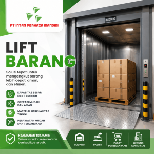 Pemasangan lift barang